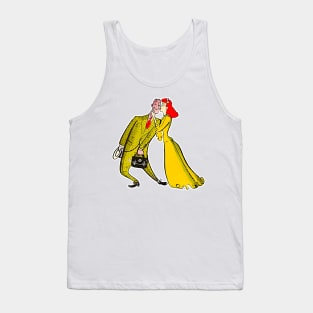 Husband and wife kissing vintage comic Tank Top